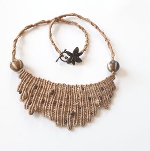Macrame  handmade with mizuki bead handmade (by me